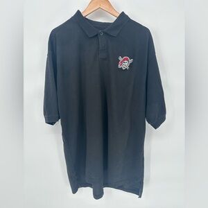 STARTER Black Polo with Pittsburgh Pirates Vintage Logo Men's XXL MLB Baseball